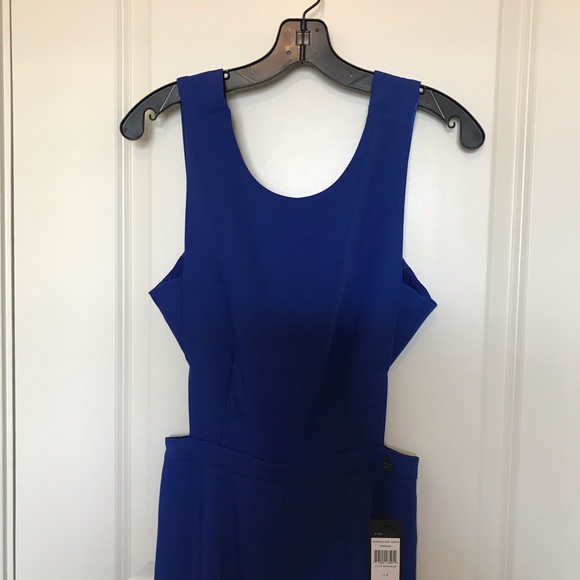BCBGMaxAzria ROYAL BLUE CUTOUT JUMPSUIT, SZ 2 & 4 - Picture 5 of 8